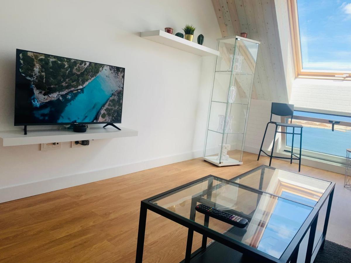 Burela Apartamentos Lamarosa -Atico ,Vistas Al Mar Cantabrico Parking מראה חיצוני תמונה