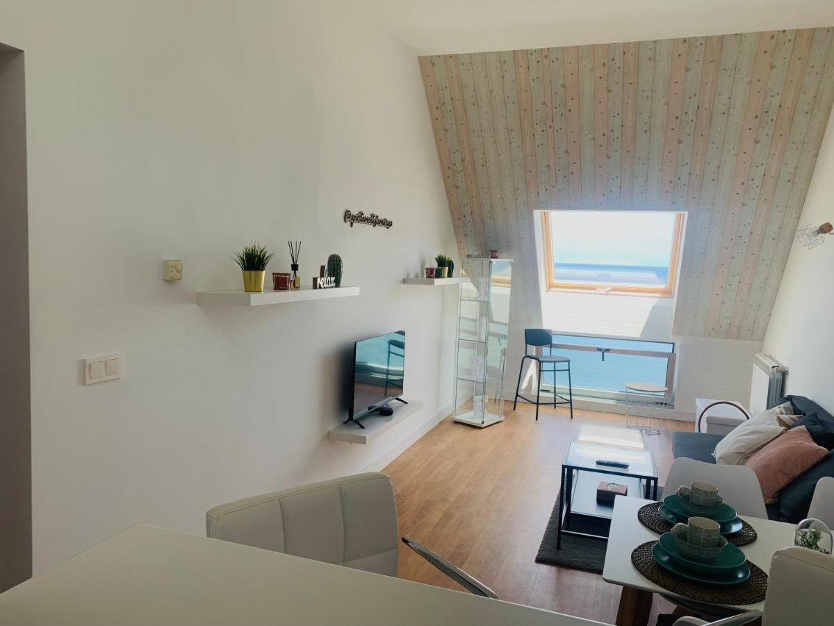 Burela Apartamentos Lamarosa -Atico ,Vistas Al Mar Cantabrico Parking מראה חיצוני תמונה